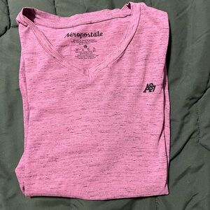 Aeropostale Heathered Pink Tee